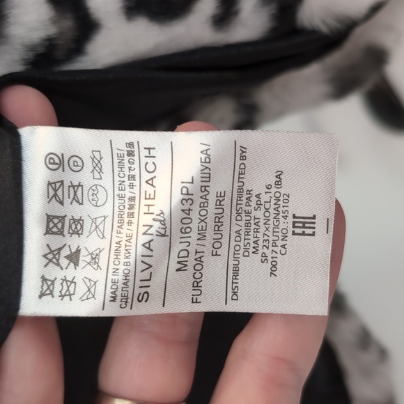 Silvian Heach Kids Faux fur dress Jacket size 8 - Picture 6 of 8